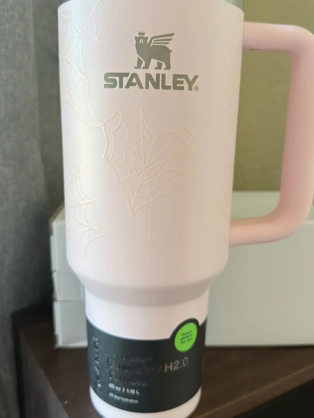 Stanley Light Pink Insulated Travel Mug with Handle